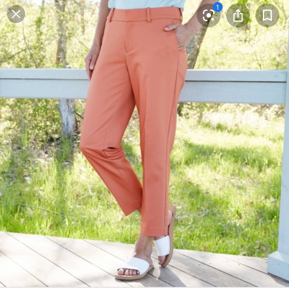 A New Day Coral Stretch Slim Fit Ankle Pants Size6